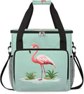 Flamingo Printed Coffee Maker Carrying Bag for Keurig K-Mini or K-Mini Plus Storage Portable Coffee Maker Travel Bag