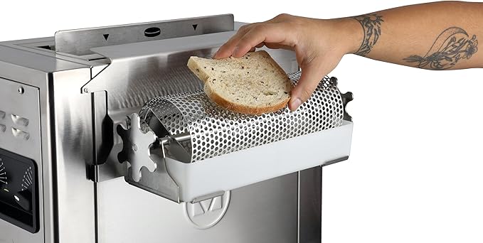 Prince Castle Top Mount Bun Dresser for CTDE Series Toaster Stainless Steel - Butter Spreader and Butter Roller for Buns Even Dispensing
