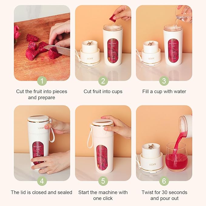 Portable Juicer Maker Blenders For Shakes 340ML Juicers Blenders Multifunctional Fruit Blenders With LED Display