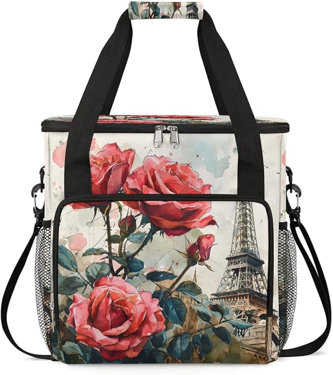 Tower Rose Coffee Maker Carrying Bag Compatible with K-Mini or K-Mini Plus Portable Single Cup Coffee Maker Case with Pockets for K Cup Pods