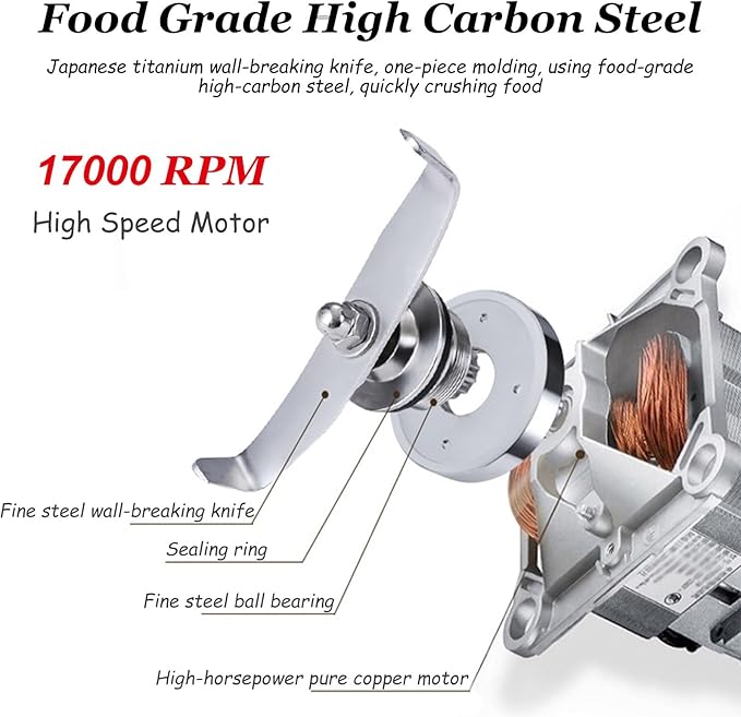 Commercial Blender for Smoothies 1800W 70 Oz 4 Preset Speeds Heavy-Duty Commercial Blender for Restaurant Smoothies Ice Crush Shakes Self-Cleaning110V