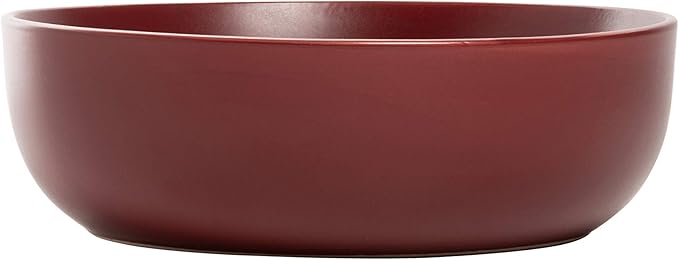 10 Strawberry Street Wazee Matte Coupe Dinnerware Set 16 pc Red