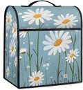 cfpolar Kitchen Aid Mixer Cover Compatible with 6-8 Quarts White Daisy Flower Plant Stand Mixer Cover Kitchen Aid Mixers Accessories Appliance Organizer Bag Dust Covers with Zipper Pocket