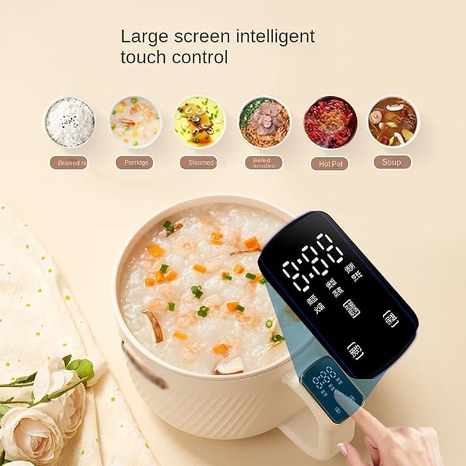 GRFIT Multifunctional Electric Rice Cooker Dormitory and Home Cooking Suitable for Noodles Steaming and Hot Pot (Color : White steamer style) jinyi2016SHOP-1998