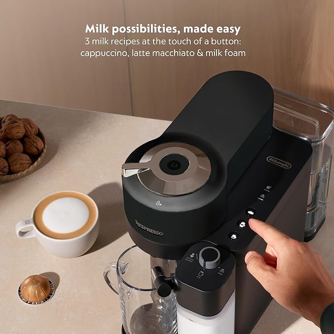 Nespresso Vertuo Lattissima Coffee and Espresso Maker by De'Longhi Matte Black &amp Glossy