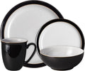 Denby Elements Black 4 Piece Dinnerware Set 406048552
