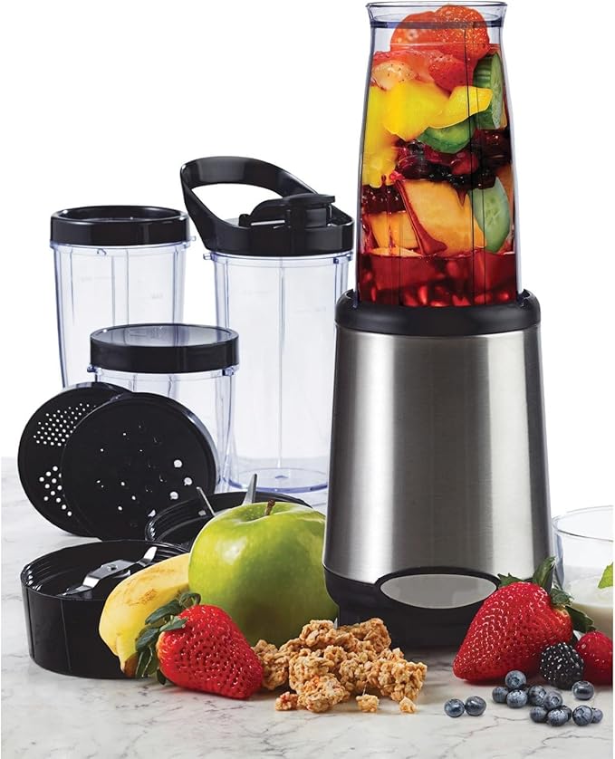 20 Piece Multi Purpose Food Processor and Combo with Dual-Drive System Kitchen Set for Smoothies Shakes and Dough