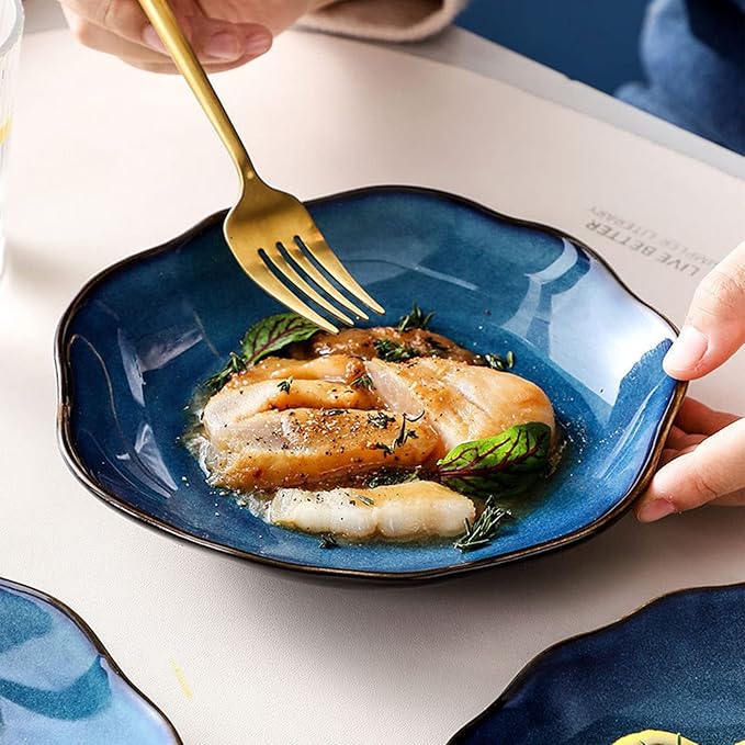 Stoneware Dinnerware Set Kitchen and Dining 23 Piece Porcelain Dinnerware SetsService for 6Ceramics Dishes Dinner Set