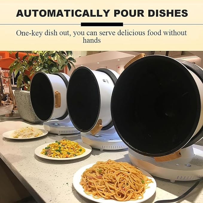 Electric Pot Automatic Food Processor Cooking Machine Commercial Rice Cooker Rice Cooking Robot Stir Fry Heat CookingTouch Screen Control