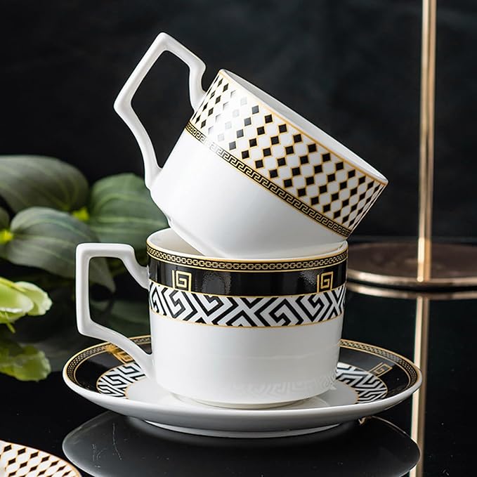 bone china dinnerware set tableware set cups and plates sets for kitchen dinner plate set 24-piece dish set for 6 round plates round plates dinnerware sets