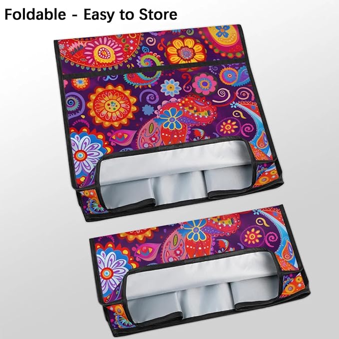 cfpolar Kitchen Aid Mixer Cover Compatible with 6-8 Quarts Mandala Paisley Flower Stand Mixer Cover Kitchen Aid Mixers Accessories Appliance Organizer Bag Dust Covers with Zipper Pocket