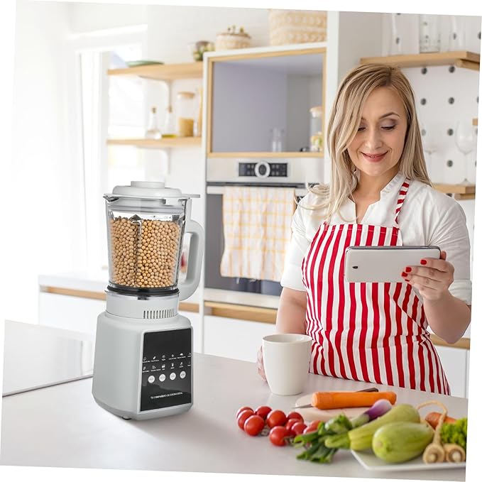 DECHOUS 110v High-speed Electric Blender with Touch Display Non-stick Jar Self-cleaning Function Low Noise Operation for Smoothies Juices and Food Processing