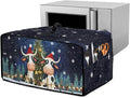 Doojoayie Christmas Cow Toaster Cover 4 Slice Dust-Proof Toaster Oven Cover Stain Resistant Bread Machine Covers Christmas Home Kitchen Decoration