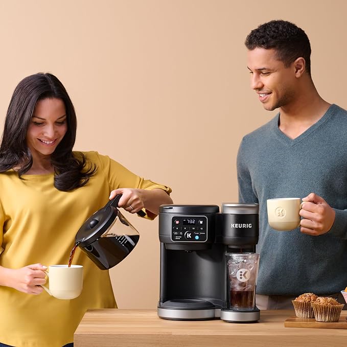 Keurig K-Duo Hot &amp Iced Single Serve &amp Carafe Coffee Maker MultiStream Technology 72oz Reservoir (Gen 2)