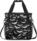 Halloween Bat Coffee Maker Carrying Bag Glowing Bat Travel Storage Bag Compatible with K-Mini or K-Mini Plus Single Serve Coffee Brewer Carrying Case with Multiple Pockets &amp Shoulder Strap