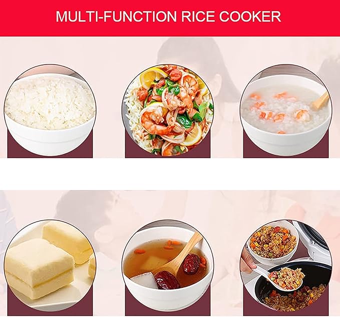 Household Electric Rice Cooker Household Multifunctional Rice Cooker Non-Stick Inner Pot Reservation And Heat Preservation For 1-4 People(Style 1)