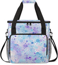 Glitter Coffee Maker Carrying Bag Alice Blue Portable Travel Storage Tote Bag Compatible with K-Mini or K-Mini Plus Single Serve Coffee Brewer Carrying Case with Multiple Pockets &amp Shoulder Stra