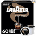 Lavazza Espresso Single-Serve Keurig K-Cup Pods Medium Roast Coffee 60-Count Box (6 Packs of 10)