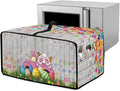 Toaster Oven Air Fryer Cover Bunny Easter Egg Printed Bread Maker Covers with Accessory Pockets Kitchen Small Appliance Protector Washable Machine Easter Decor M