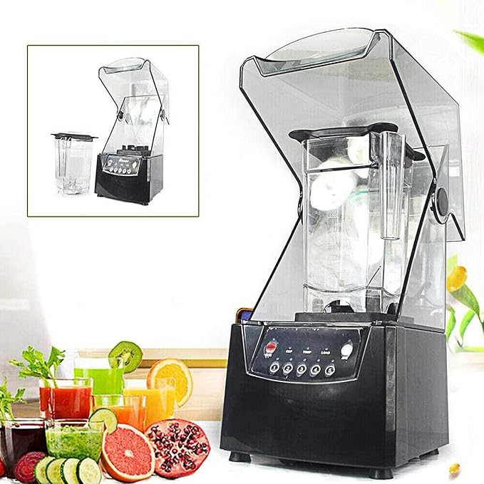 Smoothie Blender Smoothie Maker Professional Countertop Blender with Soundproof Shield 2L Soundproof Fruit Juicer Mixer Make Shakes and Smoothies Meat and Vegetable