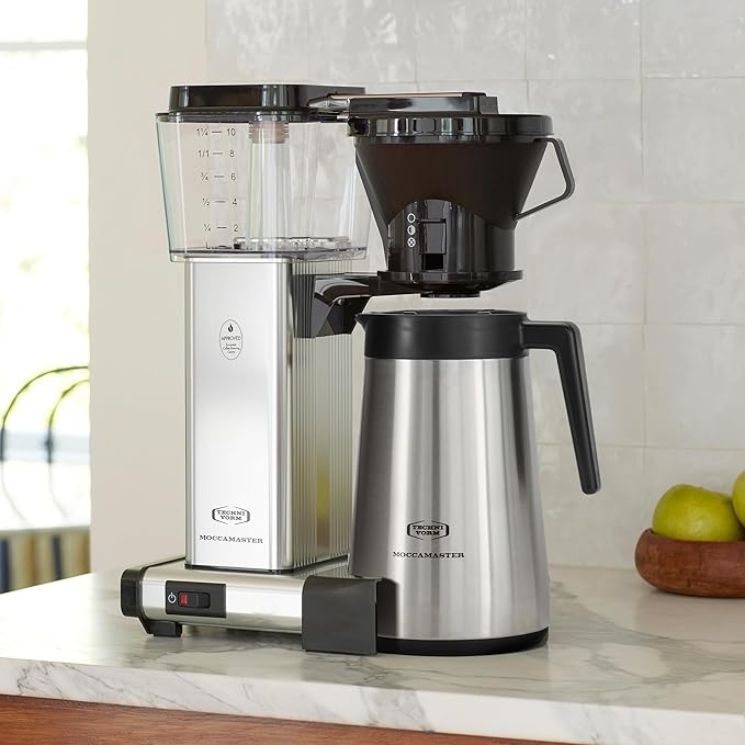 Technivorm Moccamaster 79112 KBT Coffee Brewer 40 oz Polished Silver