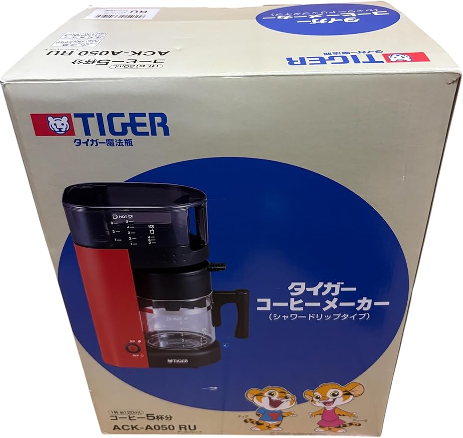 ACK-A050-RU for Tiger coffee maker Urban Red 5 cups