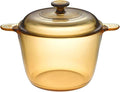 Visions 3738 3.5 Litre Pyroceram Glass Cookpot with Glass Cover Amber