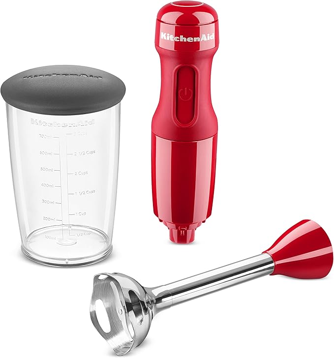 KitchenAid KHB1231QHSD 100 Year Limited Edition Queen of Hearts Corded Hand Blender 3 Speed Passion Red