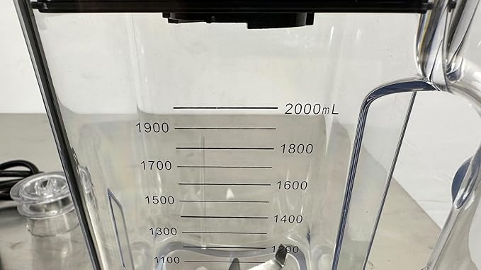 Commercial Soundproof Blender 2000ml BPA-Free Jar 1400W Motor LED Display 6 Functions Black HS-211D ETL