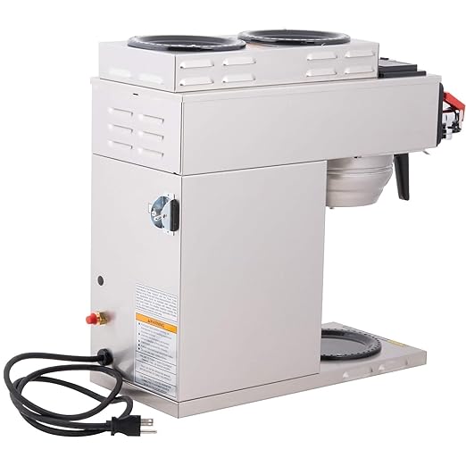Bunn 12950.0217 CWTF15-3 Automatic Coffee Brewer with 1 Lower / 2 Upper Warmers (Decanters Not Included) (120V)