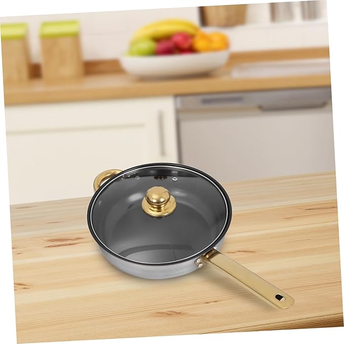 Stainless Steel Cookware Set with Lids Induction Compatible Pots and Pans for Soup Milk Frying Even Heat Distribution Multipurpose Kitchen Cookware for Family Meals