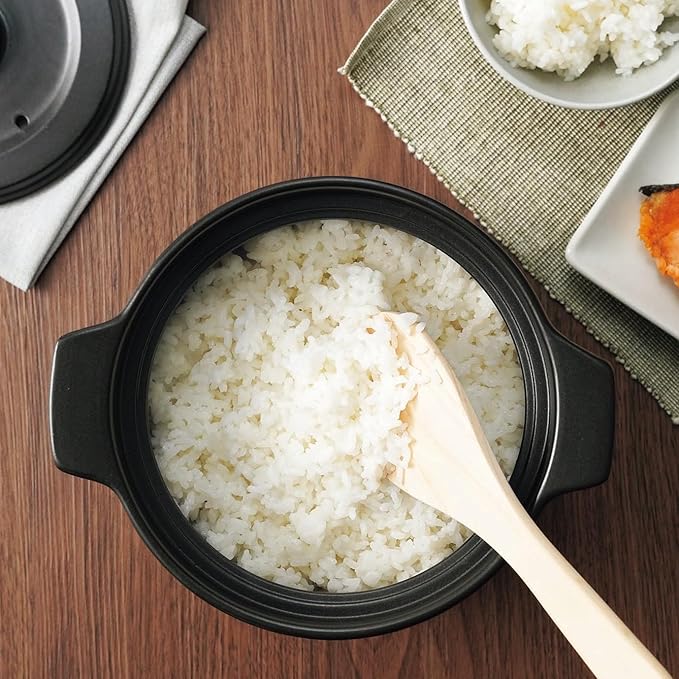 Kakuse Delicius DEL-22 Rice Pot 2 Cookers For 1-2 People Includes Inner Lid Microwave Safe Direct Fire Compatible