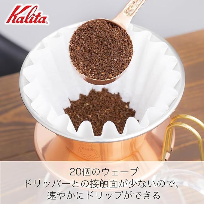 Kalita Coffee Dripper 'TSUBAME' WDC-185 2-4 Person Use Copper 5099
