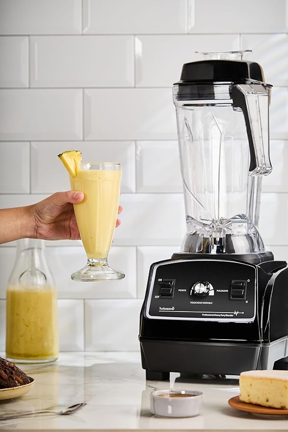 Turbosaver TB79 Professional Blender 1800W – 3.5HP 35000 RPM Commercial Grade Ice Crushing 85 oz Tritan Jar