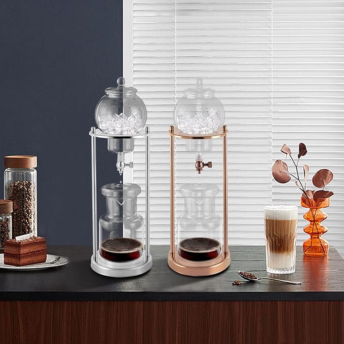 Ice Cold Brew Dripper Coffee Maker 600 ml Luxury Iced Coffee Maker Dripper Coffee Maker Iced Coffee Maker for Kitchen Home Office Cold Brew Maker