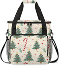 Cartoon Tree Coffee Maker Carrying Bag Modern Tree Travel Storage Bag Compatible with K-Mini or K-Mini Plus Single Serve Coffee Brewer Carrying Case with Multiple Pockets &amp Shoulder Strap