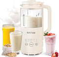 SUSTEAS 10 in 1 Nut Milk Maker Machine 34oz Soy Milk Maker for Almond/Oat/Soy Milk Juice Milkshake Rice Paste No Filtering Needed Almond Cow Milk Machine Maker with Self Cleaning Beige