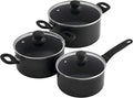 KUHN RIKON 37442 Easy Induction 3-Piece Mixed Cookware Set Set of 3-1 x Saucepan &amp 2 x Casseroles Black