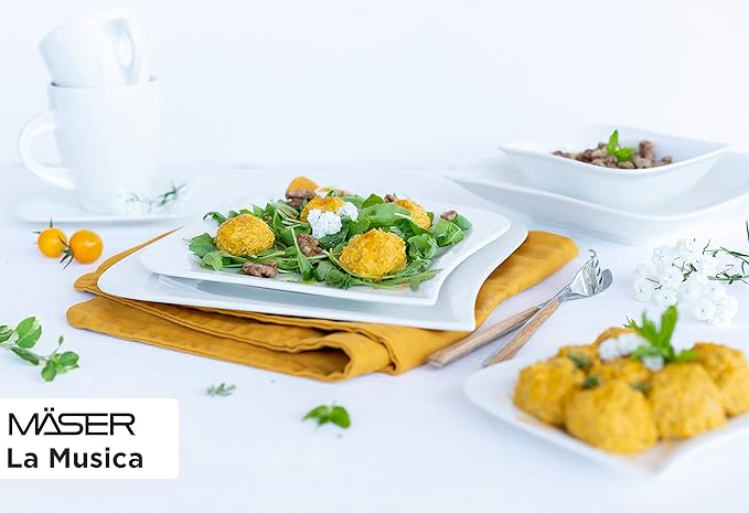M盲ser La Musica Series 30 Piece Combi Set for 6 People Porcelain Dinnerware Set