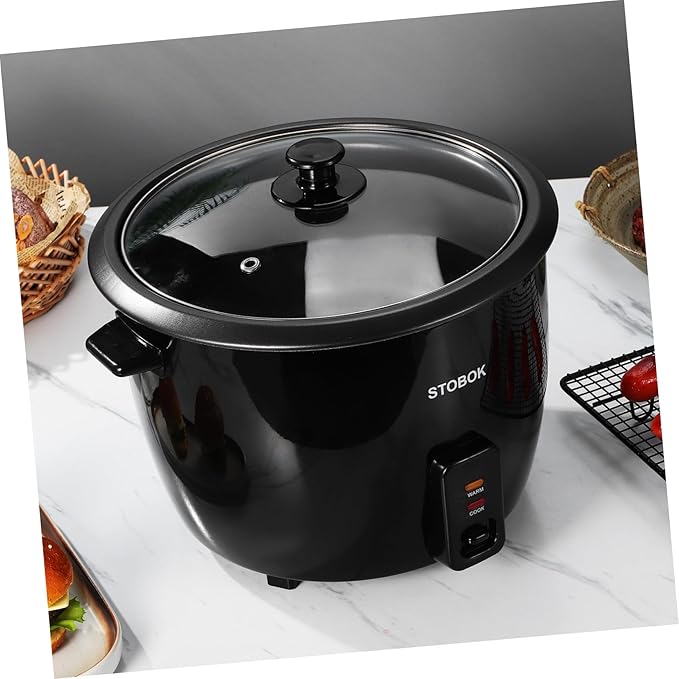 Healifty Portable Electric Rice Cooker with Clear Lid Multi-functional Cooker for Rice Porridge Stews Soups and Steamed Food Automatic Keep Warm US Plug for Household Use