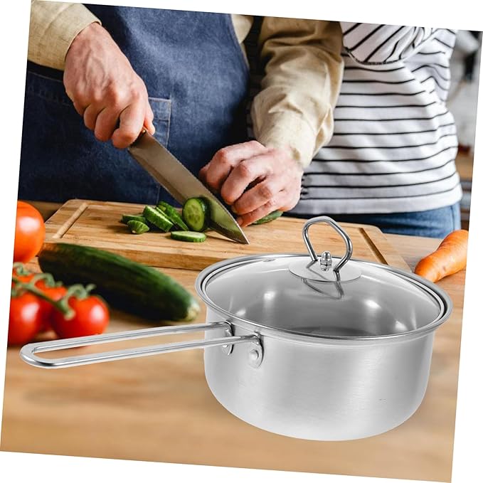 Zerodeko Stainless Steel Cookware Set Pots and Pans Set Soup Pot Frying Pan Saucepan Kitchen Cooking Utensils