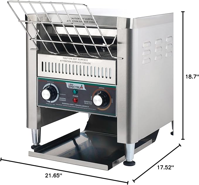 Winco ECT-700 Commercial Conveyor Toaster 700 Slices/Hour