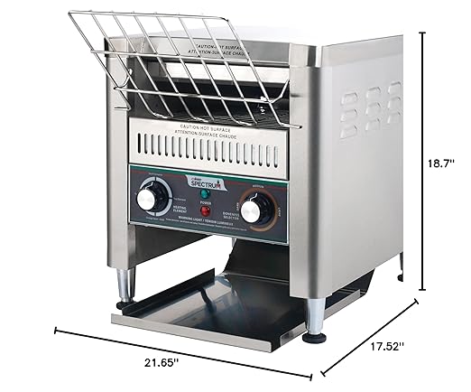 Winco ECT-300 Commercial Conveyor Toaster 300 Slices/Hour