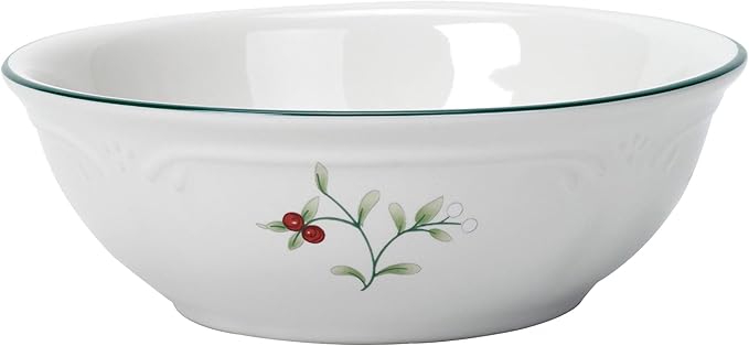 Pfaltzgraff 5072007 Winterberry Holiday 16 Piece Dinnerware Set Service for 4 White