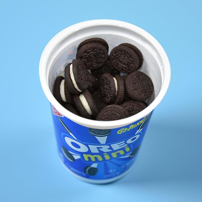 OREO Minis Chocolate Sandwich Cookies 12 - 3.5 oz Snack Cups