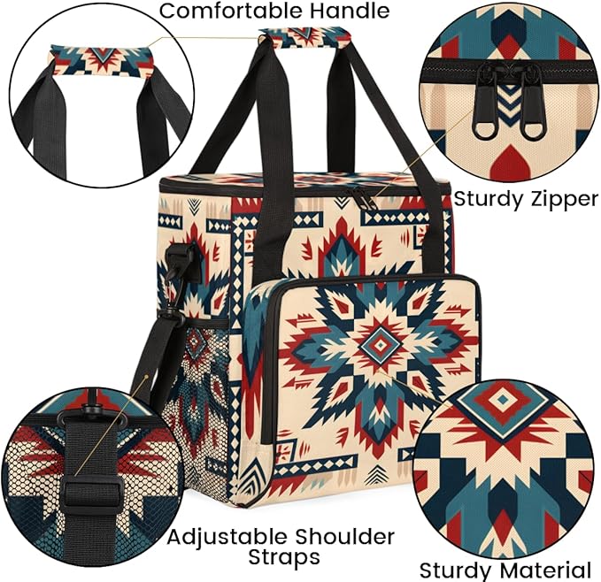 Cybernetic Mandala Coffee Maker Carrying Bag Portable Travel Storage Tote Bag Compatible with K-Mini or K-Mini Plus Single Serve Coffee Brewer Carrying Case with Multiple Pockets &amp Shoulder Stra