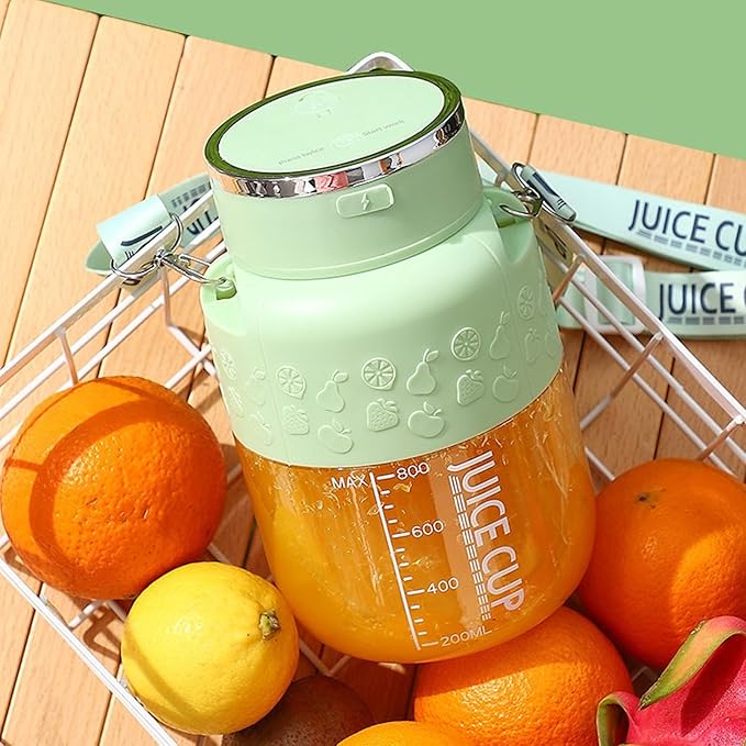 Travel USB 1000mAh Battery 700ml Portable Juicer with Ice Crush for Outdoor Office Protein Shakes Travel Blender Cup