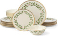 Lenox 899203 Holiday 18-Piece Dinnerware Set Service For 6