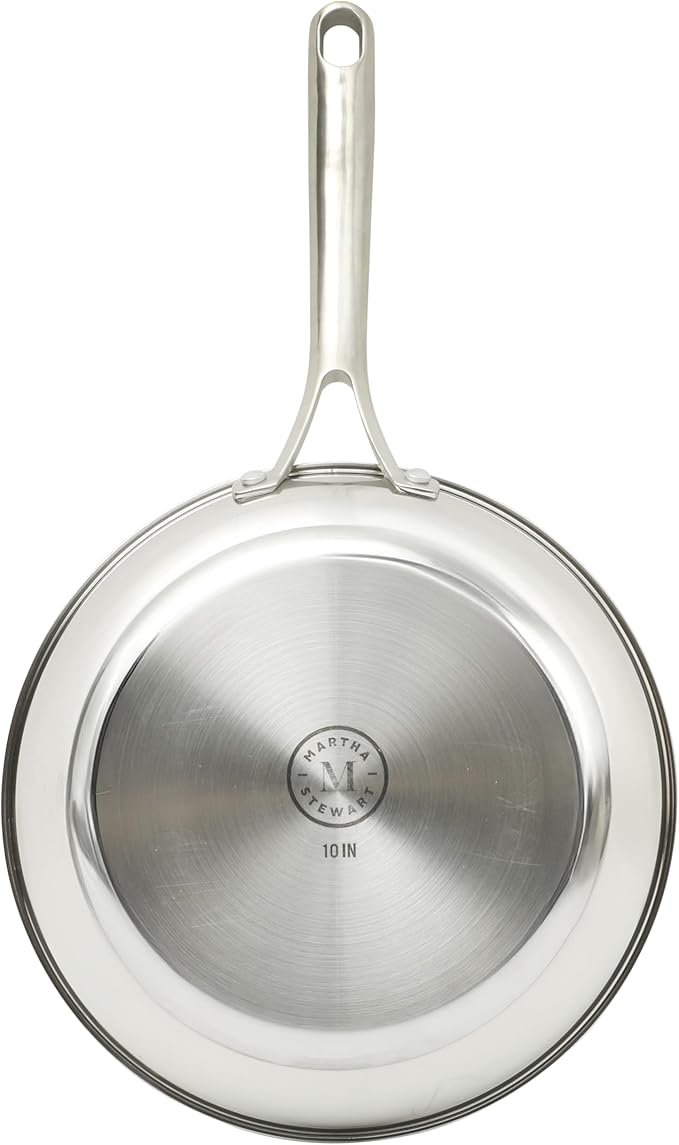 Martha Stewart Castelle 10 Stainless Steel Frying Pan Non Toxic Fry Pan Skillet