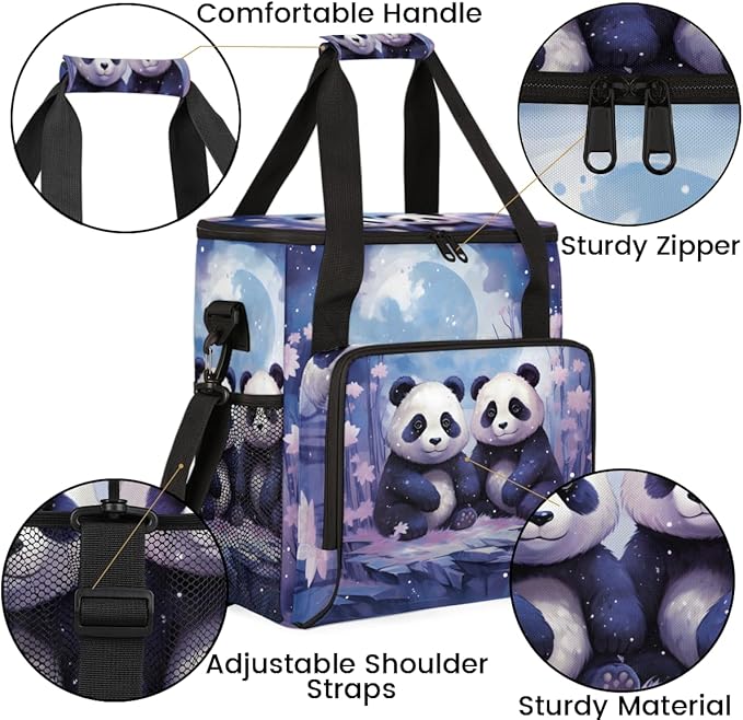 Panda Lotus Coffee Maker Carrying Bag Portable Travel Storage Tote Bag Compatible with K-Mini or K-Mini Plus Single Serve Coffee Brewer Carrying Case with Multiple Pockets &amp Shoulder Strap